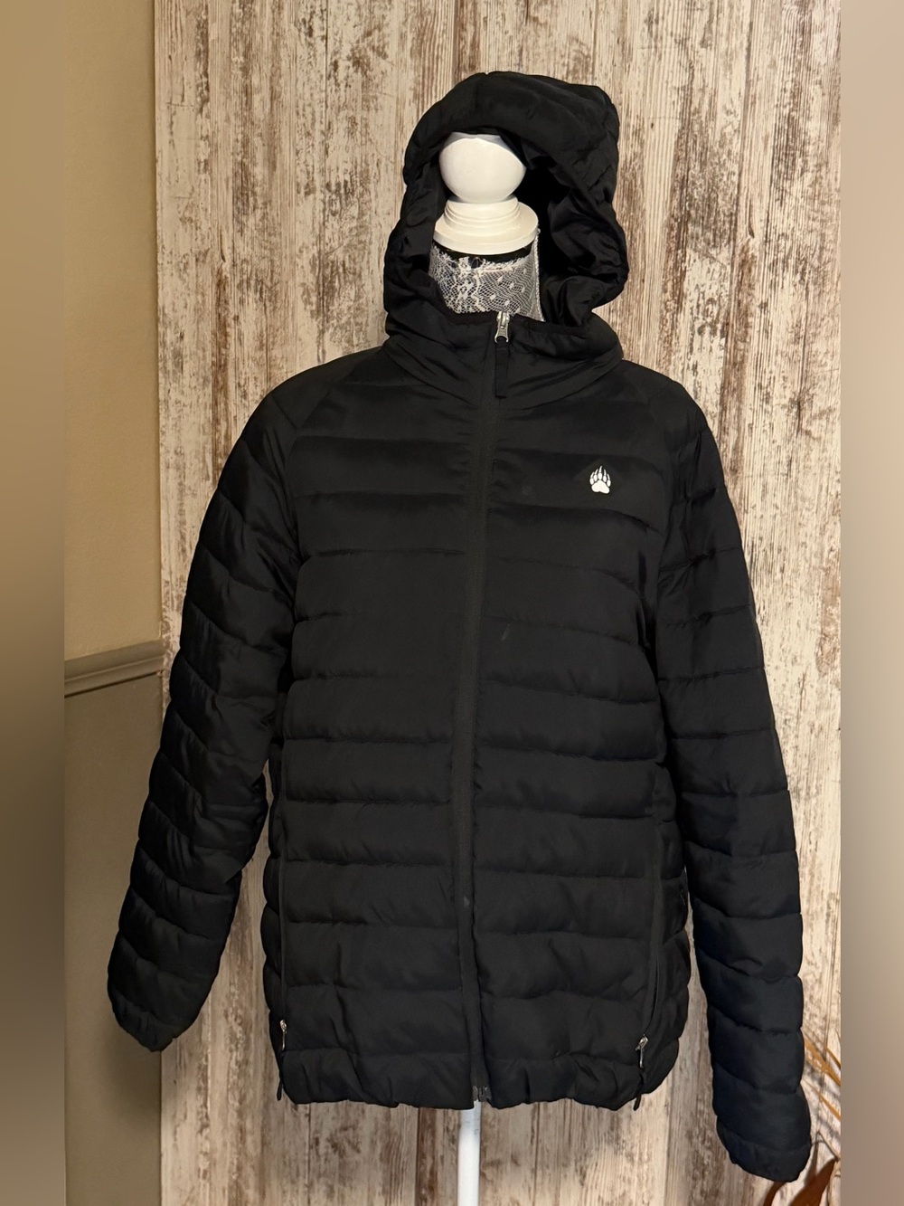 Alaskan Hardgear Duluth Men’s XL Black Hooded Puffer jacket